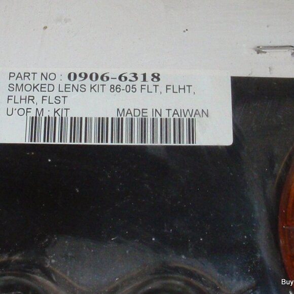 Drag Specialties 0906-6318 Smoke Turn Signal Lenses Bulbs Kit for Touring 86-22 - Picture 4 of 4